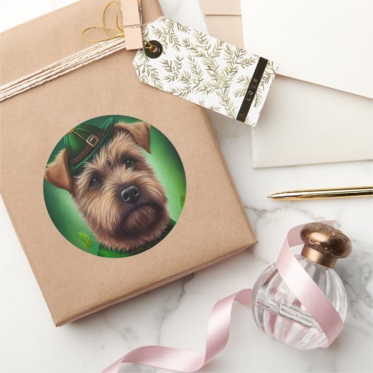 チェサピーク・ベイ・テリアイン・セント・パトリックのデイドレス ラウンドシール (ギフト)