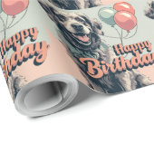 チェサピーク・ベイ・テリアカラフル犬 ラッピングペーパー (ロールコーナー)