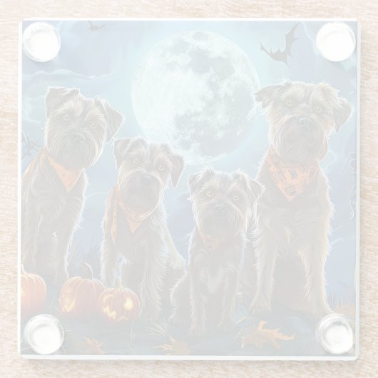 チェサピーク・ベイ・テリアハロウィン不気味 ガラスコースター (裏面)