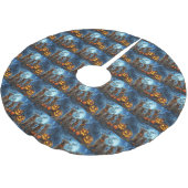 チェサピーク・ベイ・テリアハロウィン不気味 ブラッシュドポリエステルツリースカート (アングル)