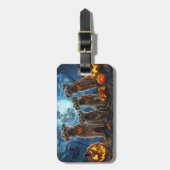 チェサピーク・ベイ・テリアハロウィン不気味 ラゲッジタグ (正面縦)