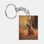 チェサピーク・ベイ・テリア離れイン秋 キーホルダー (正面左)