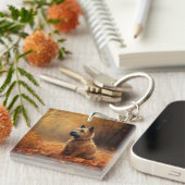 チェサピーク・ベイ・テリア離れイン秋 キーホルダー (正面右)