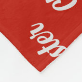 チェサピーク・ベイ・ドッグパターン（の模様が）あるクリスマス フリースブランケット (角)