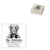 チェサピーク・ベイ・レトリバー・ドッグ差出人住所、 ラバースタンプ (押印)