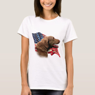 チェサピーク・ベイ・レトリーバーの旗 Tシャツ