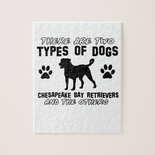 チェサピーク・ベイ・レトリーバー動物のデザイン ジグソーパズル (縦)