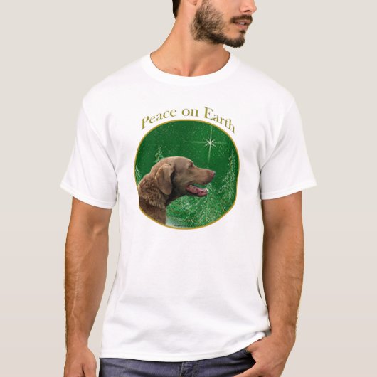 チェサピーク・ベイ・レトリーバー 平和 Tシャツ (正面)
