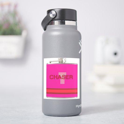 チェザーおもしろいピンク シール (HydroFlask)