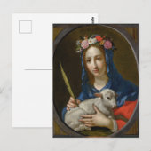 チェザーレ・ダンディーニによる聖アガタのポストカード ポストカード (正面/裏面)