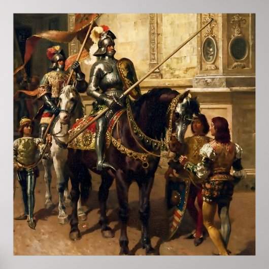 チェザーレ・デッティのジョストへ ポスター (正面)