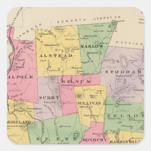 チェシャーカウンティ(NH) スクエアシール (正面)