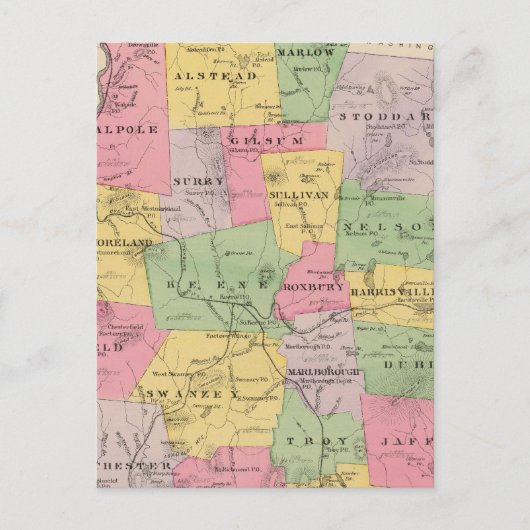 チェシャーカウンティ(NH) ポストカード (正面)