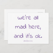 『チェシャーキッテン』の歌詞はがき ポストカード (正面/裏面)