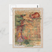 チェシャーキャットとアリス ポストカード (正面/裏面)