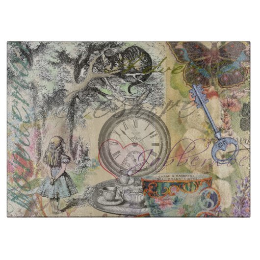 チェシャーキャットアリスワンダーランドクラシック カッティングボード (正面)