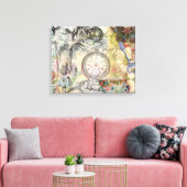 チェシャーキャットアリスワンダーランドクラシック キャンバスプリント (インサイチュ (リビング))