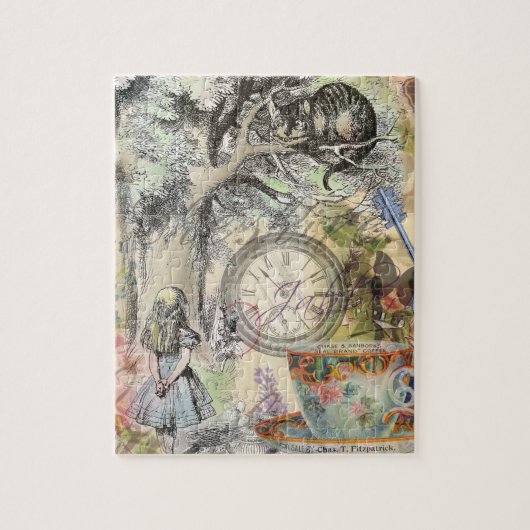 チェシャーキャットアリスワンダーランドクラシック ジグソーパズル (縦)