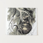 チェシャーキャットアリスワンダーランドクラシック タペストリー (正面(横))