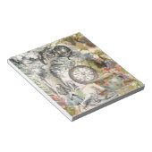 チェシャーキャットアリスワンダーランドクラシック ノートパッド (アングル)