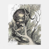 チェシャーキャットアリスワンダーランドクラシック フリースブランケット (正面)