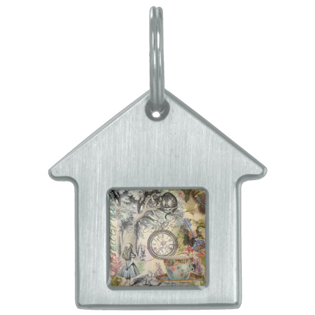 チェシャーキャットアリスワンダーランドクラシック ペットネームタグ (正面)