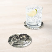 チェシャーキャットアリスワンダーランドクラシック ラウンドペーパーコースター (インサイチュ)