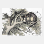 チェシャーキャットアリスワンダーランドクラシック ラッピングペーパーシート (正面)