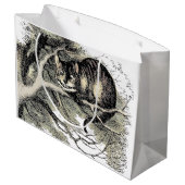 チェシャーキャットアリスワンダーランドクラシック ラージペーパーバッグ (裏面アングル)