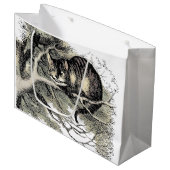 チェシャーキャットアリスワンダーランドクラシック ラージペーパーバッグ (正面アングル)