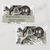 チェシャーキャットアリスワンダーランドクラシック 名刺 (正面/裏面)