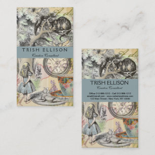 チェシャーキャットアリスワンダーランドクラシック 名刺