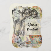 チェシャーキャットアリスワンダーランドクラシック 招待状 (正面/裏面)