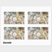 チェシャーキャットアリスワンダーランドクラシック 長方形シール (シート)