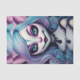 チェシャーキャットガールワンダーランドデクページ紙 薄葉紙