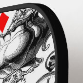 チェシャーキャットクラシックアリスin wonderlandキャラクター ピックルボールラケット (左詳細)