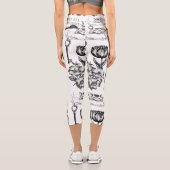 チェシャーキャットクラシックアリスin wonderland不機嫌 カプリレギンス (裏面)