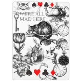 チェシャーキャットクラシックアリスin wonderland不機嫌 クリップボード (裏面)