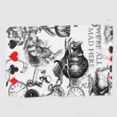 チェシャーキャットクラシックアリスin wonderland不機嫌 ゴルフタオル (横)