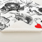 チェシャーキャットクラシックアリスin wonderland不機嫌 シェルパブランケット (3/4)