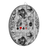 チェシャーキャットクラシックアリスin wonderland不機嫌 ダーツボード (正面左)