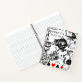 チェシャーキャットクラシックアリスin wonderland不機嫌 ノートブック (内部)