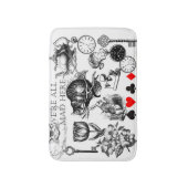 チェシャーキャットクラシックアリスin wonderland不機嫌 バスマット (正面縦)