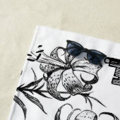 チェシャーキャットクラシックアリスin wonderland不機嫌 ビーチタオル (インサイチュ)