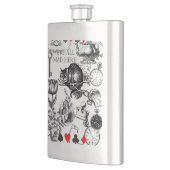 チェシャーキャットクラシックアリスin wonderland不機嫌 フラスク (左)