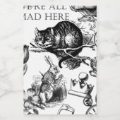 チェシャーキャットクラシックアリスin wonderland不機嫌 フードラベル (シングルラベル)