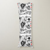 チェシャーキャットクラシックアリスin wonderland不機嫌 ボディピロー (正面縦)