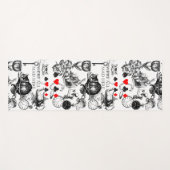 チェシャーキャットクラシックアリスin wonderland不機嫌 ヨガマット (正面(横))