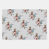 チェシャーキャットクラシックアリスin wonderland不機嫌 ラッピングペーパーシート (正面3)