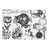 チェシャーキャットクラシックアリスin wonderland不機嫌 枕カバー (裏面)